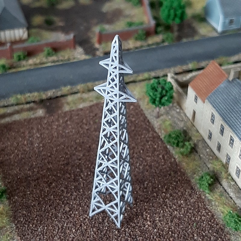 Maquette de pylône électrique à l'échelle 6mm