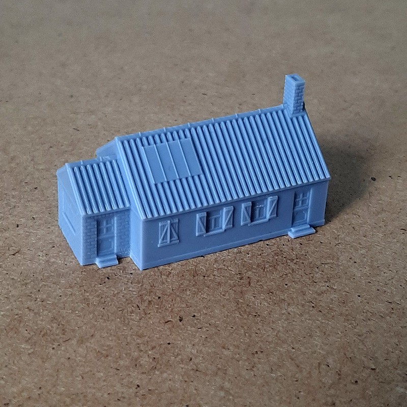 6mm Eastern cottage scale model